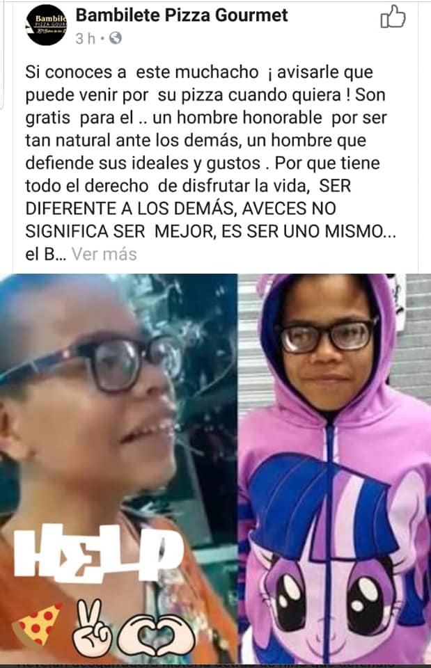 Muestras apoyo nino pony