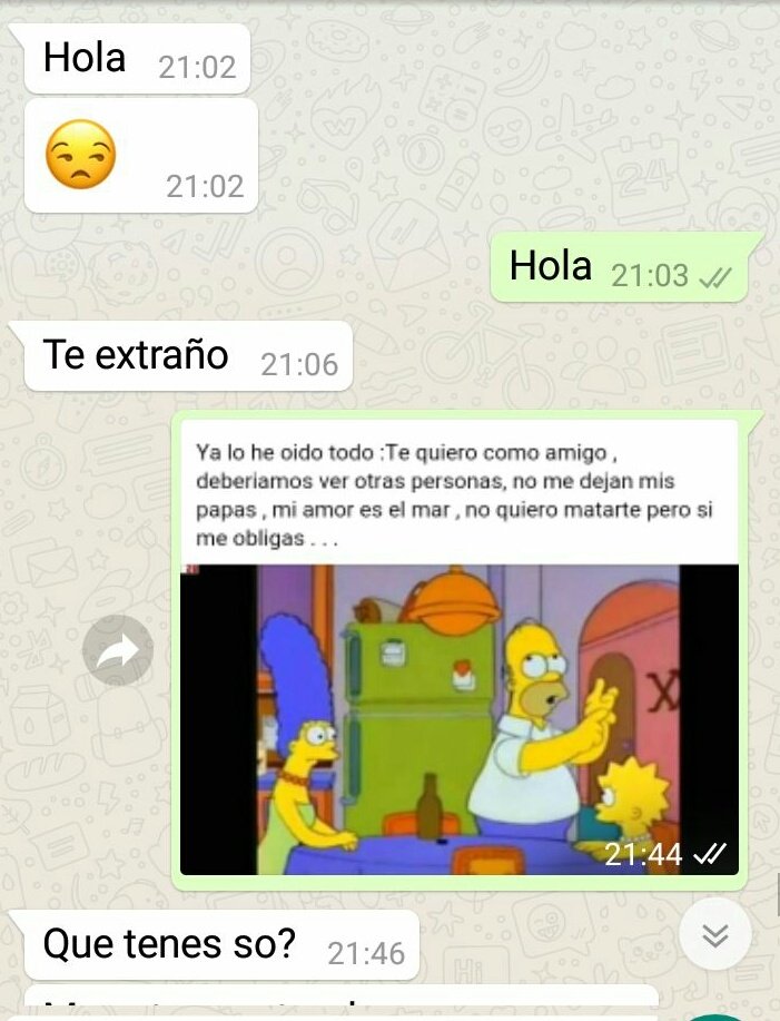 corta a su novio con memes de los simpson