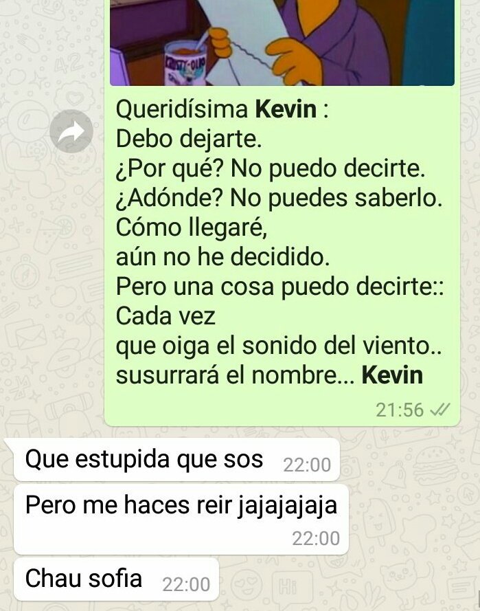corta a su novio con memes de los simpson