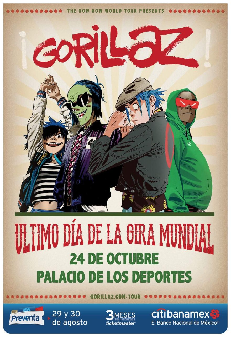 Gorillaz regresa a México