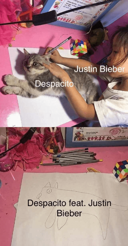 Memes del gatito calcado para sacar tu artista interior