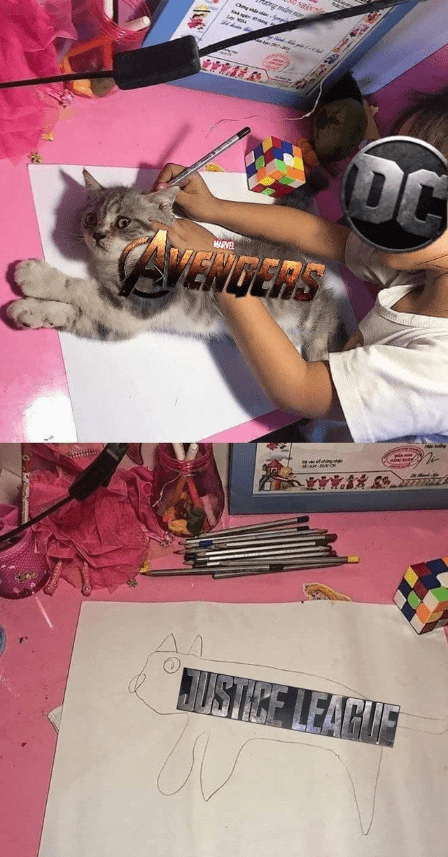 Memes del gatito calcado para sacar tu artista interior