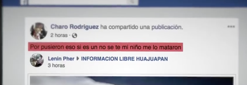 Madre vio cómo asesinaban a su hijo en Facebook Live