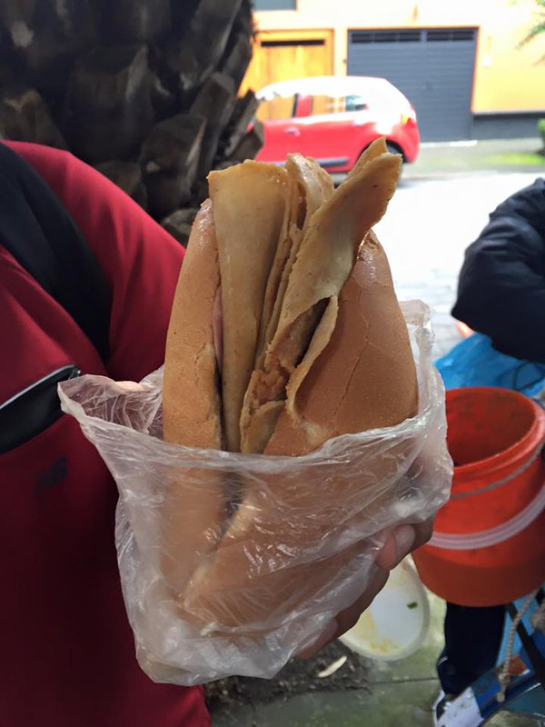 Torta de tacos de canasta