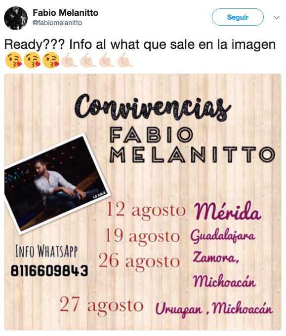 Tweets muerte fabio melanitto