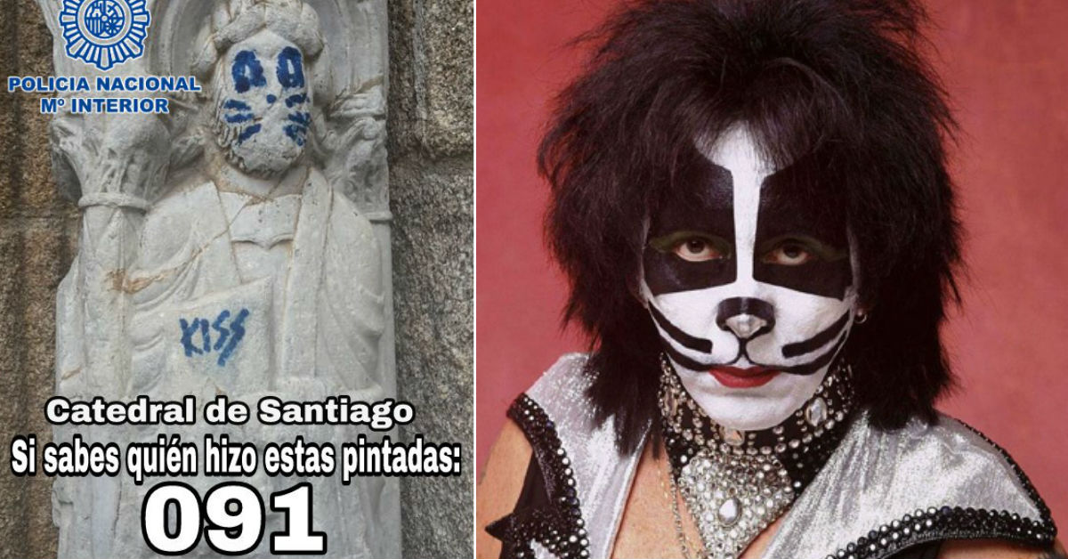 vandalizan-iglesia-medieval-grafiti-integrante-kiss-santiago-compostela-espana