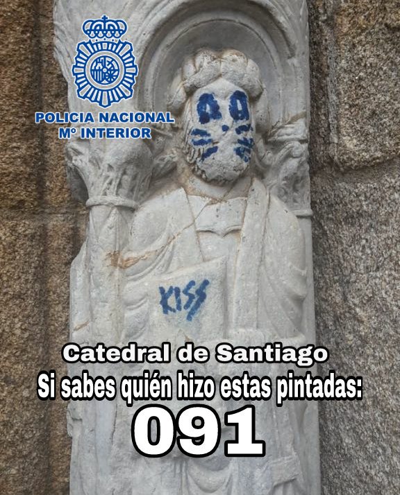 vandalizan-iglesia-medieval-grafiti-integrante-kiss-santiago-compostela-espana