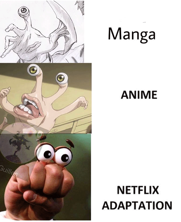 Memes porque no nos gustan las adaptaciones de Netflix