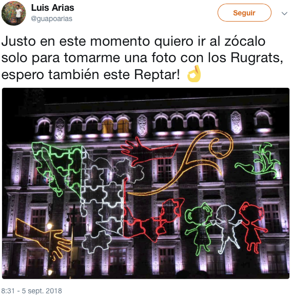 La decoración del Zócalo tiene ¿a Los Rugrats?