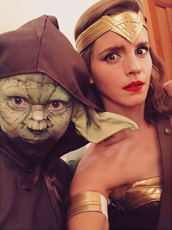 Emma Watson se disfrazÃ³ de Mujer Maravilla, aunque ya lo era