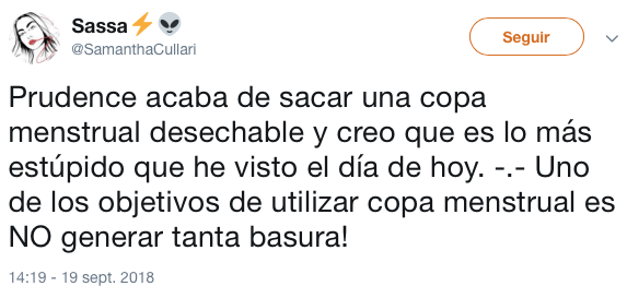 Lanzaron al mercado a una copa menstrual desechable