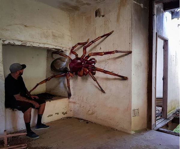 Estos grafitis en 3D van a explotarte la cabeza