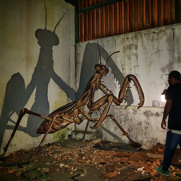 Estos grafitis en 3D van a explotarte la cabeza