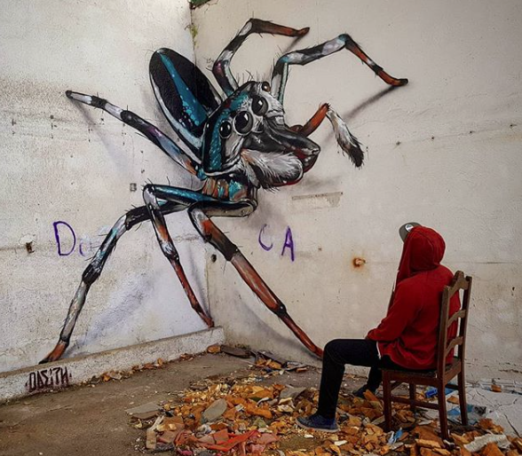 Estos grafitis en 3D van a explotarte la cabeza