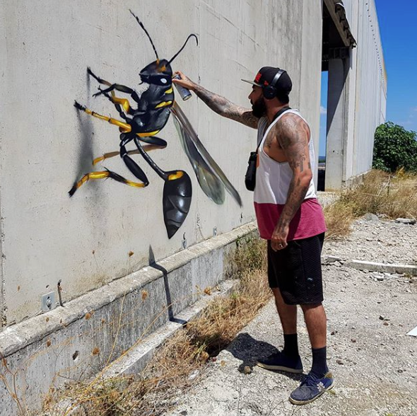 Estos grafitis en 3D van a explotarte la cabeza