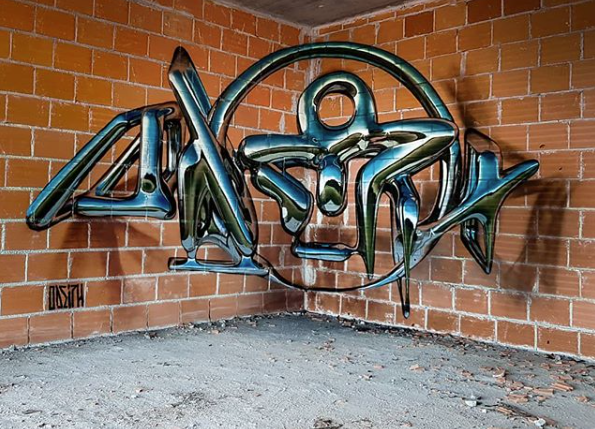 Estos grafitis en 3D van a explotarte la cabeza