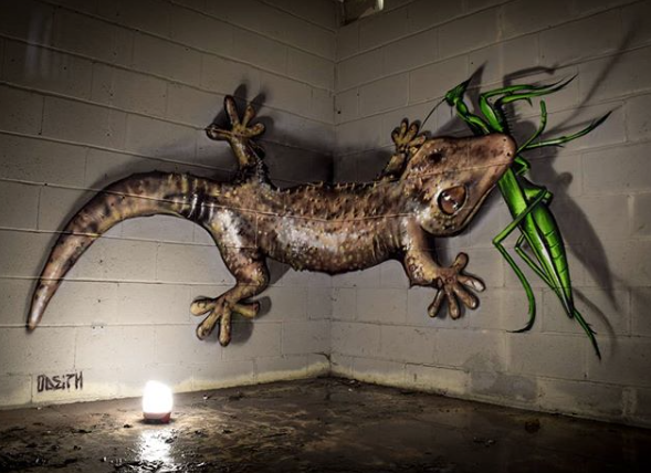 Estos grafitis en 3D van a explotarte la cabeza