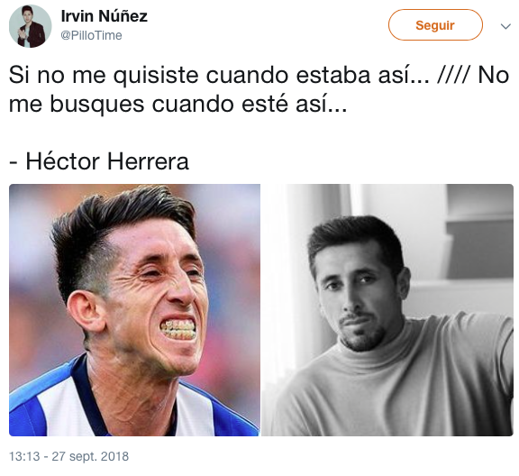 Estos memes te harán tan guapo como a Héctor Herrera