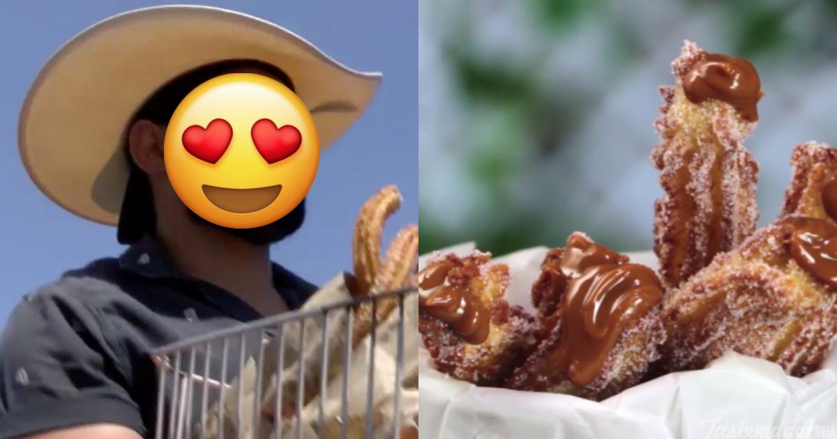 Este churrero es casi tan sexy como los churros que vende