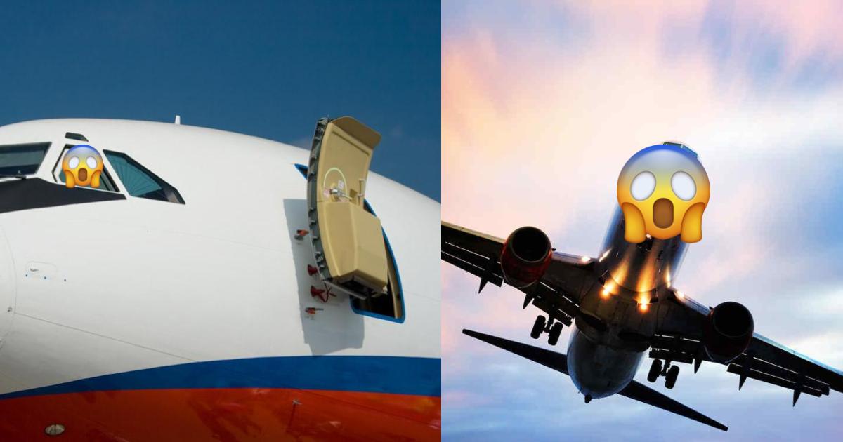 Confundió puerta del baño con avión y casi mata a todos