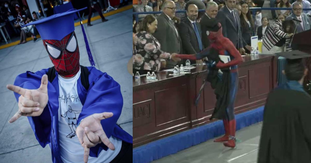Fue a su graduaciÃ³n disfrazado de Spiderman