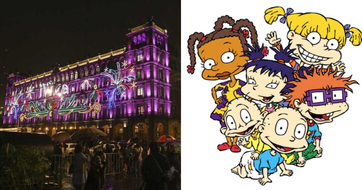 La decoraciÃ³n del ZÃ³calo tiene Â¿a Los Rugrats?