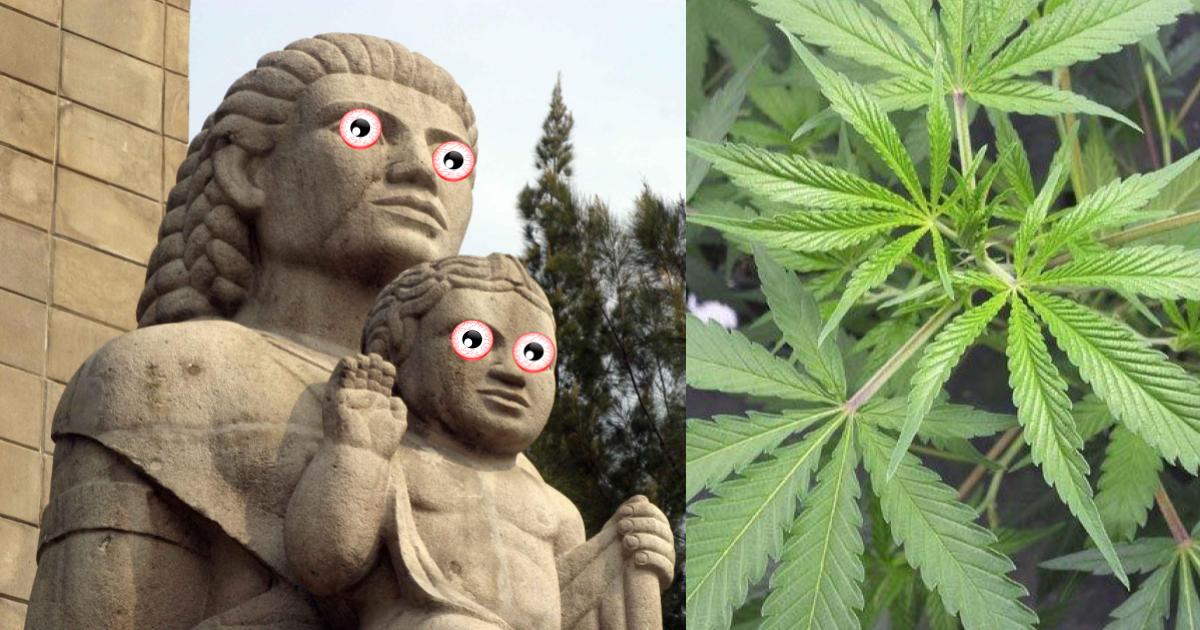 Encuentran otra marihuana en el Monumento a la Madre