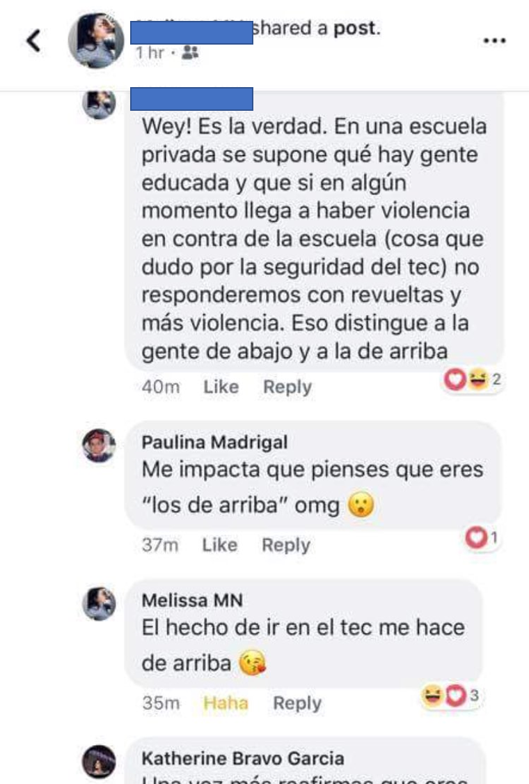 Alumna del tec arremete contra alumnos de la UNAM