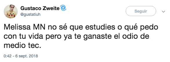 Alumna del tec llama tercer mundo a la unam