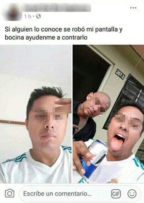 Confia en tatuados le roban