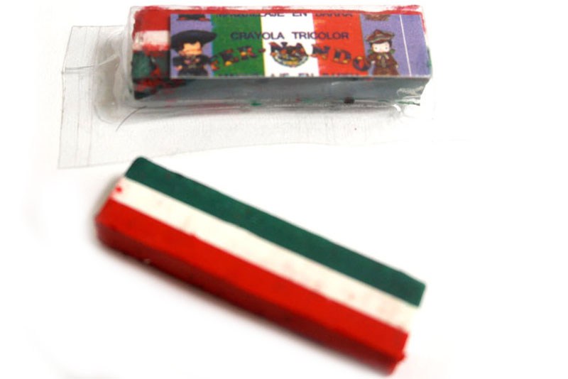 Crayón tricolor 15 de septiembre