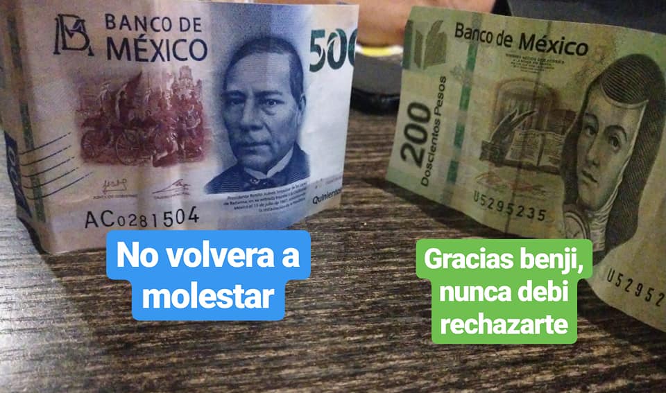 Historia de amor de billetes