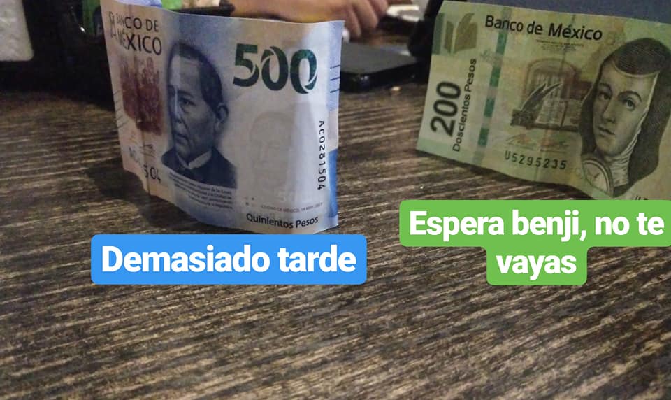 Historia de amor de billetes