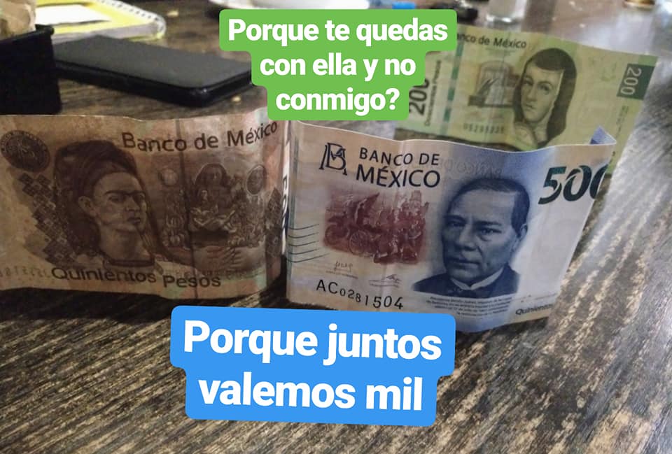 Historia de amor de billetes