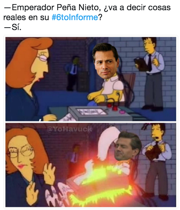 Memes sexto informe de gobierno EPN