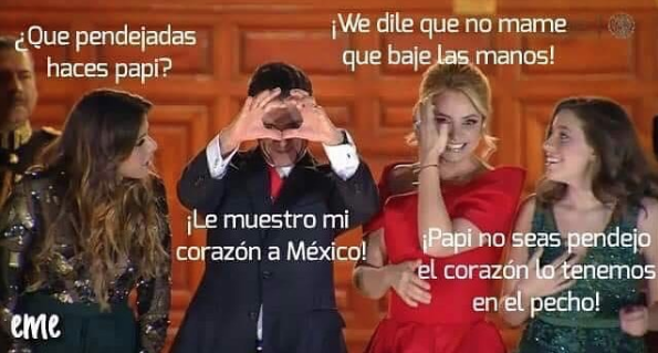 Memes corazón Peña Nieto