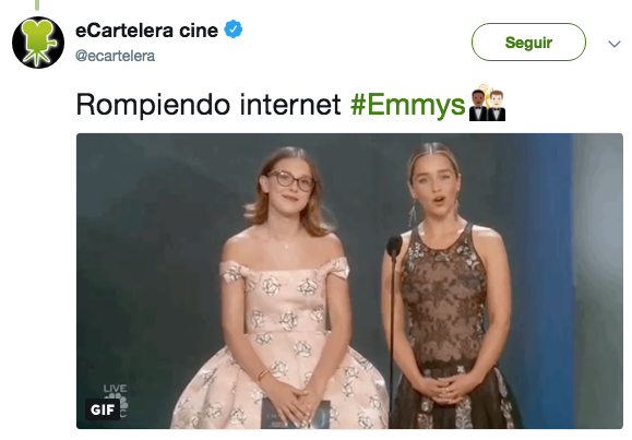 Millie BobbY Brown emilia clarke emmy awards