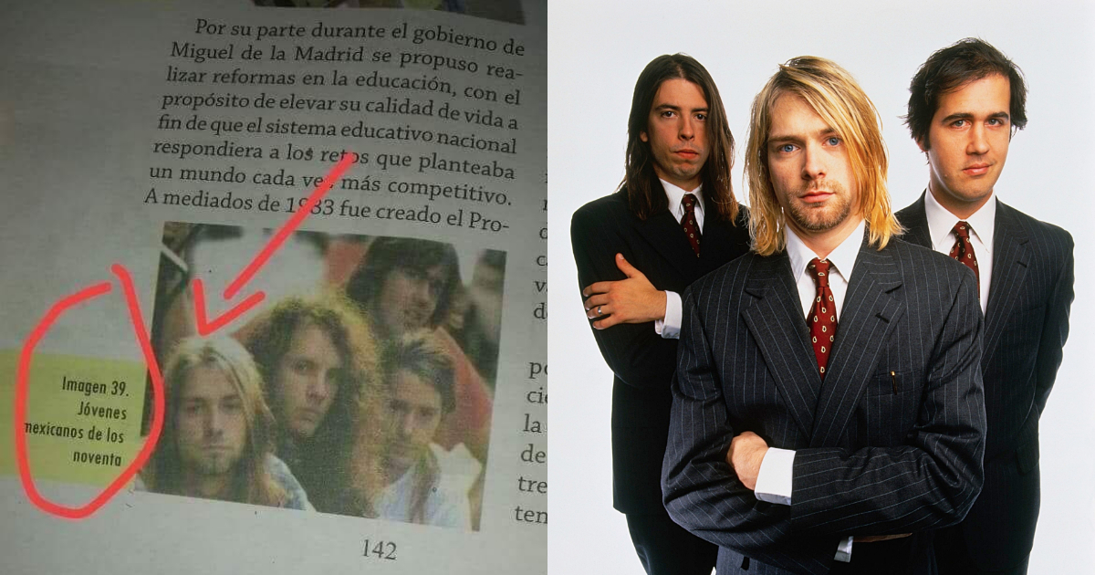 Libros De Texto Nirvana, SEP, Nirvana, Libros De Texto, Kurt Cobain, Nirvana