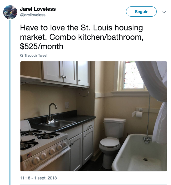 Rentan departamento con baño y cocina juntos