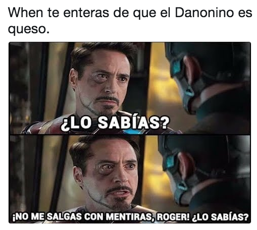 Memes para superar la traición de que el Danonino es queso