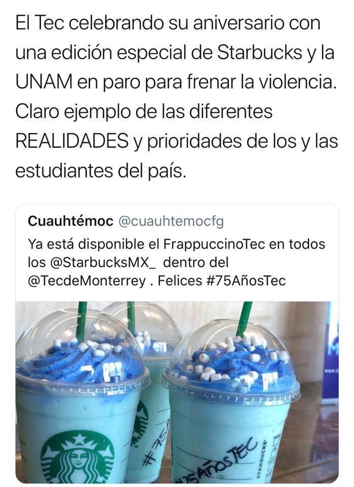 Alumna tec critica estudiantes unam