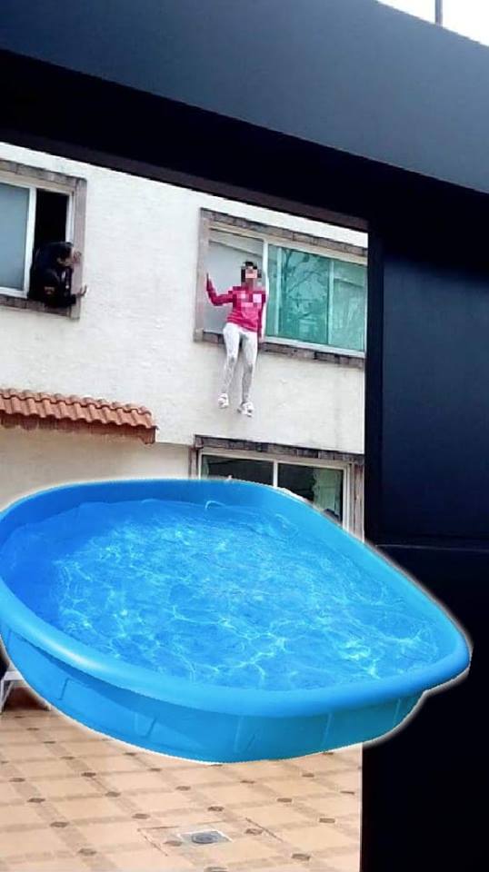 Chica intenta suicidarse desde primer piso le hacen memes