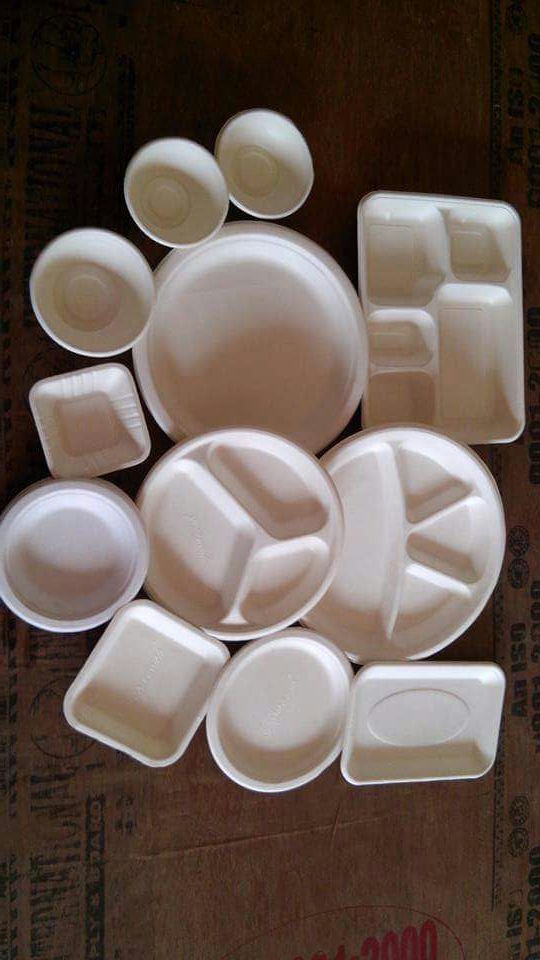 Ilusión optica platos desechables