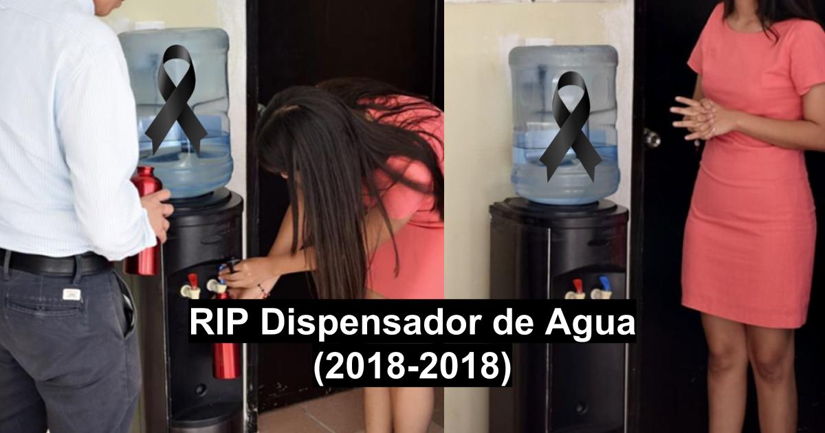 Dispensador de agua de Universidad de Campeche ya no sirve
