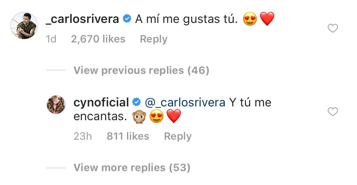 Carlos Rivera y Cynthia derraman miel