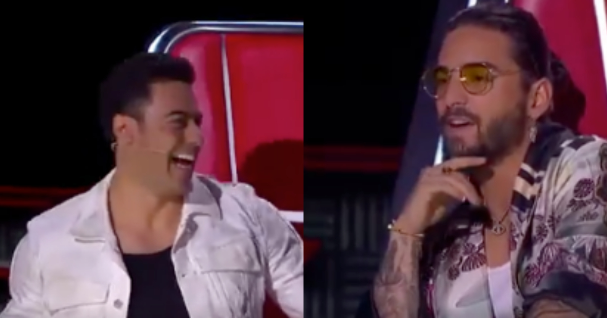 Carlos Rivera se burla de Maluma en La Voz México