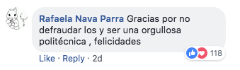Comentarios estudiante indigena graduada politecnico