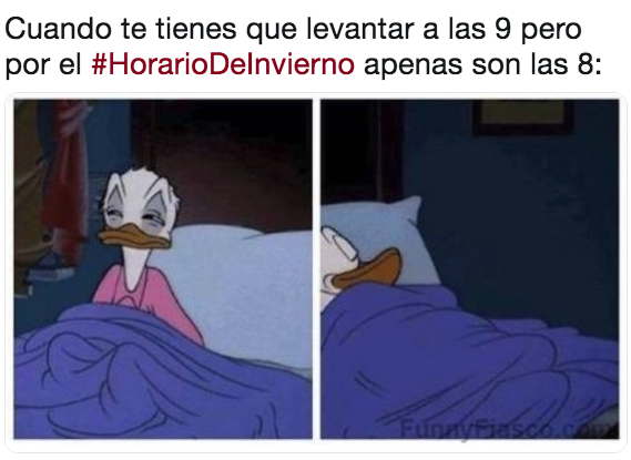 Memes del cambio de horario