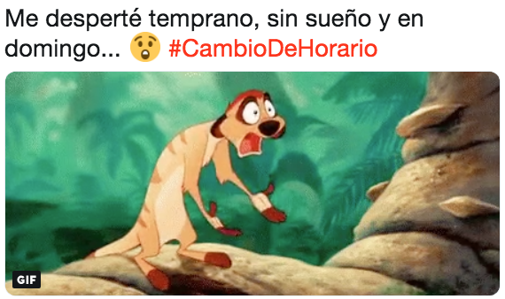 Memes del cambio de horario