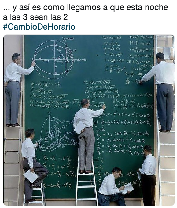 Memes del cambio de horario